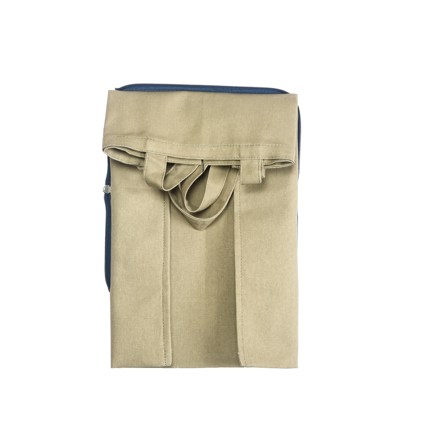 HYBRID Wallet Tote Bag(Denim and Khaki)