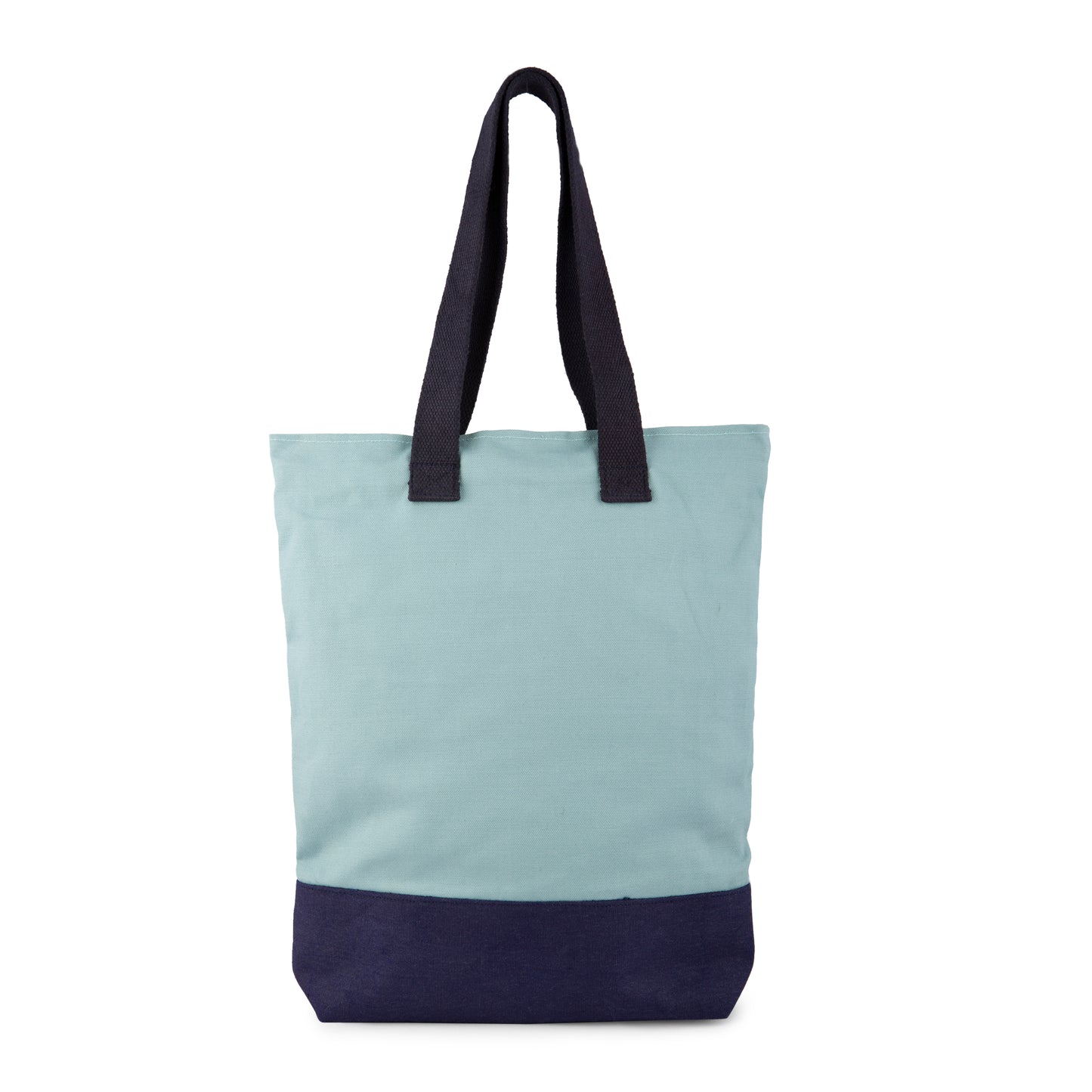 Light blue printed cotton bag (Girl Shopping)