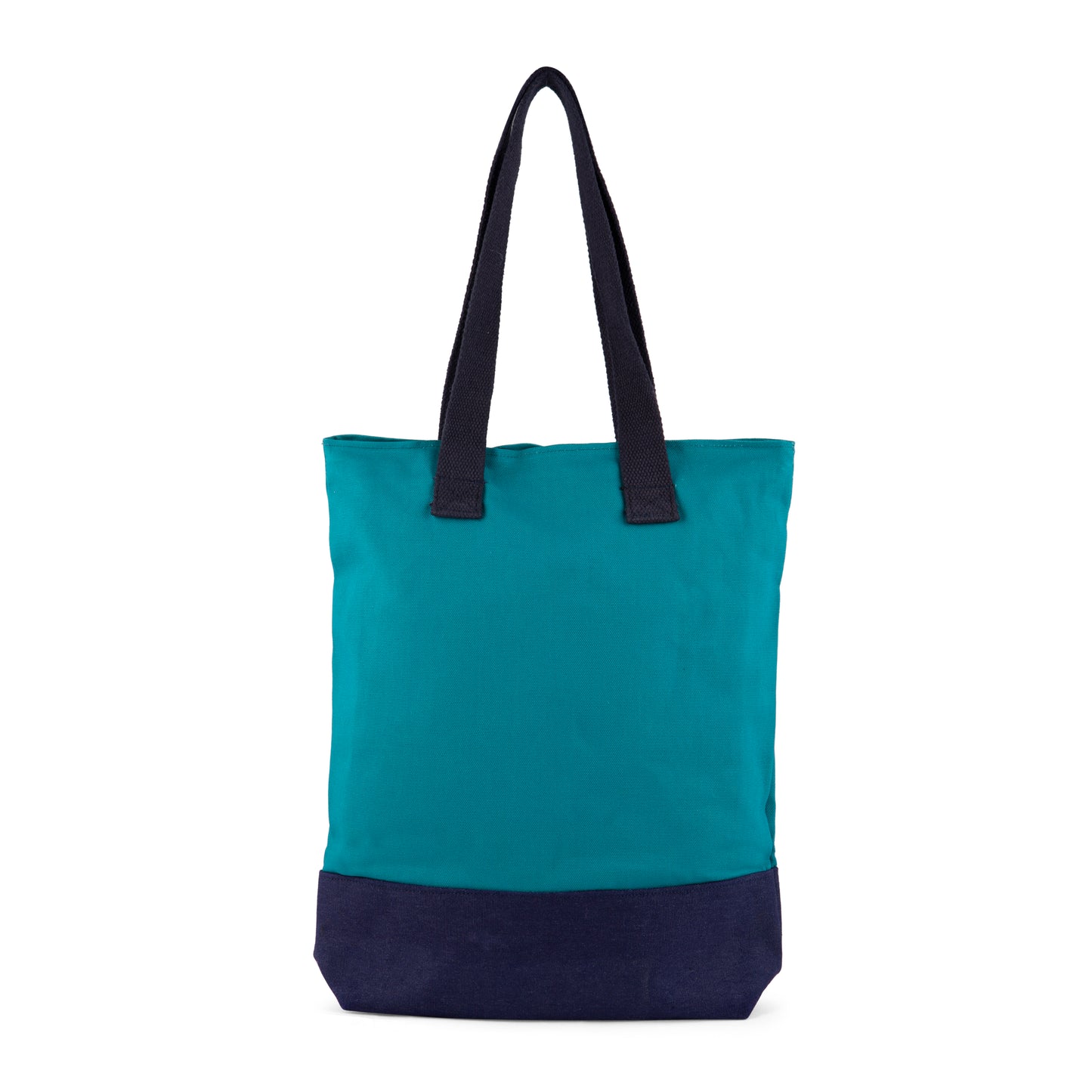 Teal printed cotton bag (Vacation)