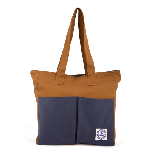 LAIR Tote bag (Tan and Navy Blue)